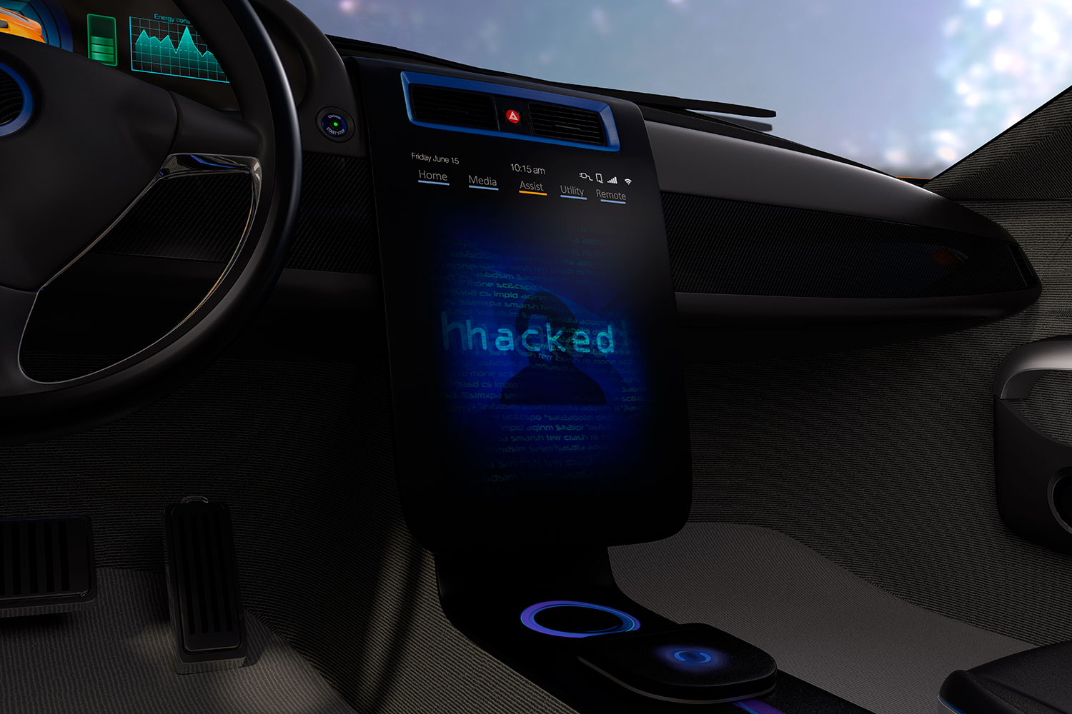 automóvil hackeado