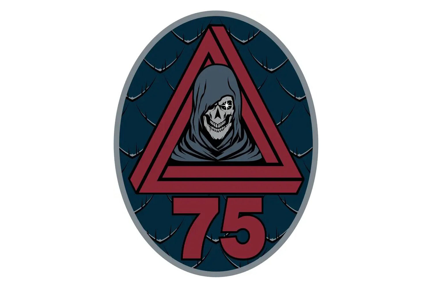 Distintivo del 75º Escuadrón de Inteligencia, Vigilancia y Reconocimiento de la Fuerza Espacial de Estados Unidos.
