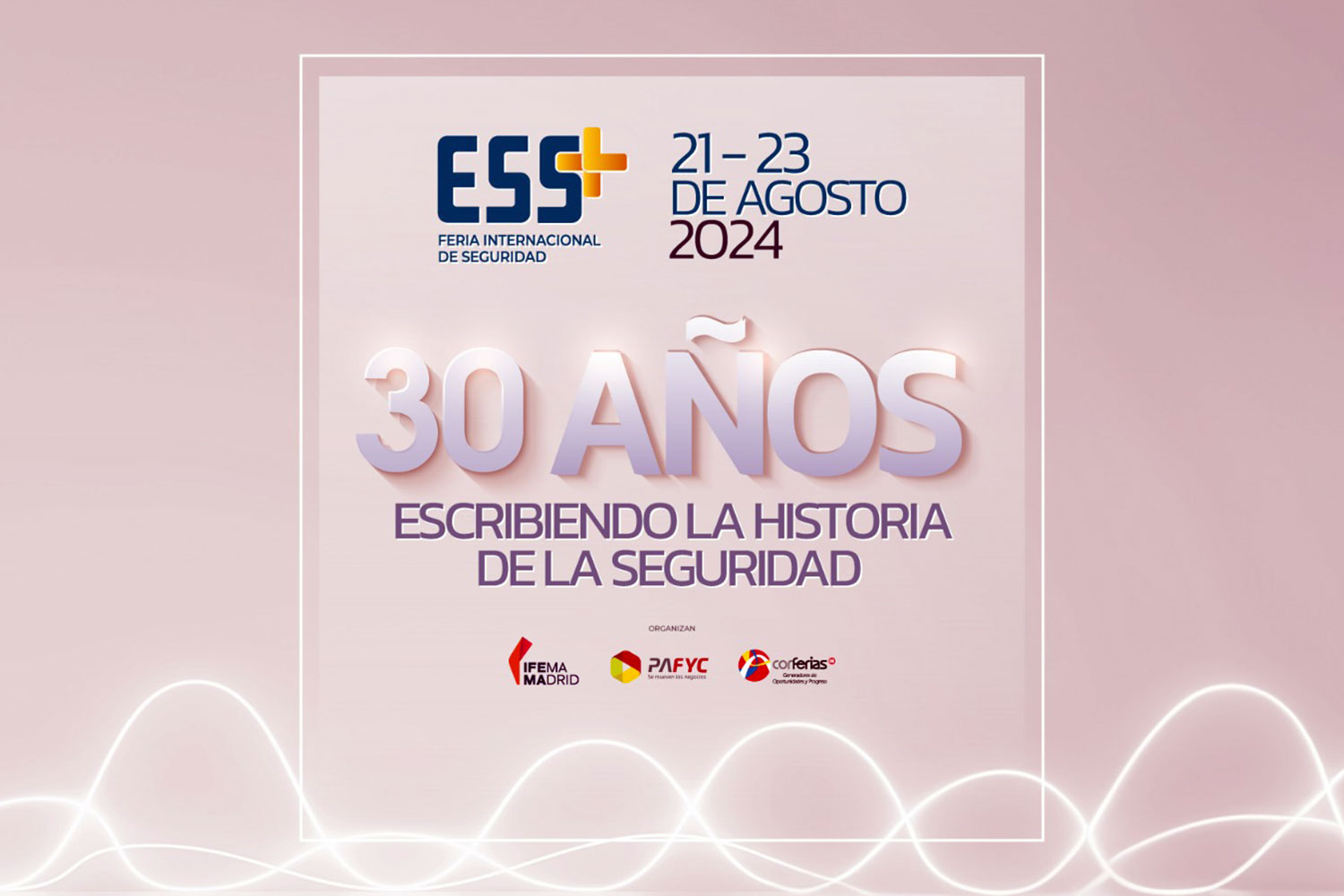 cartel de la trigésima edición de la Feria Internacional de Seguridad ESS+ de Bogotá