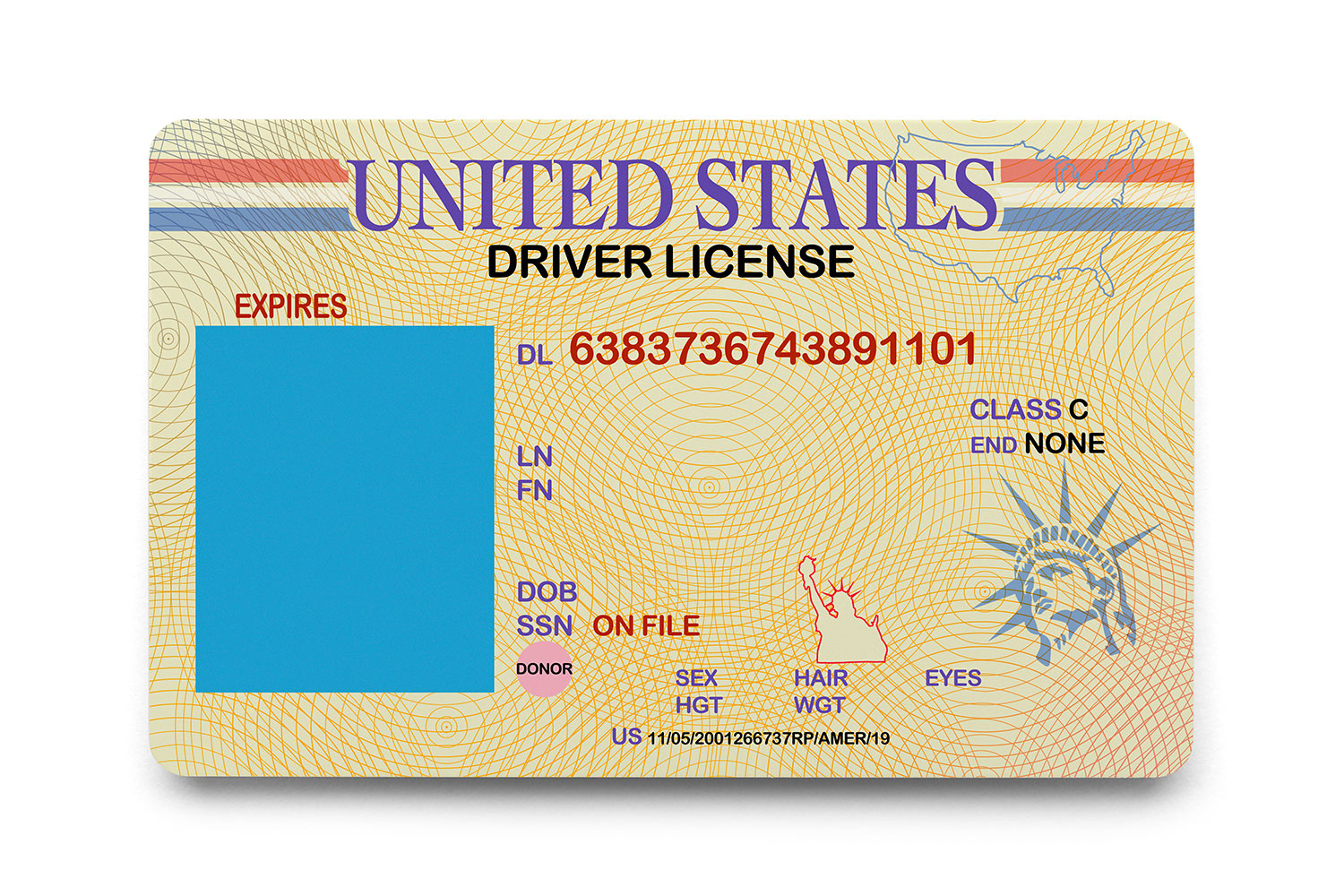 licencia de conducir de Estados Unidos