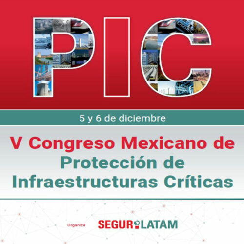 cartel del V Congreso Mexicano de Protección de Infraestructuras Críticas