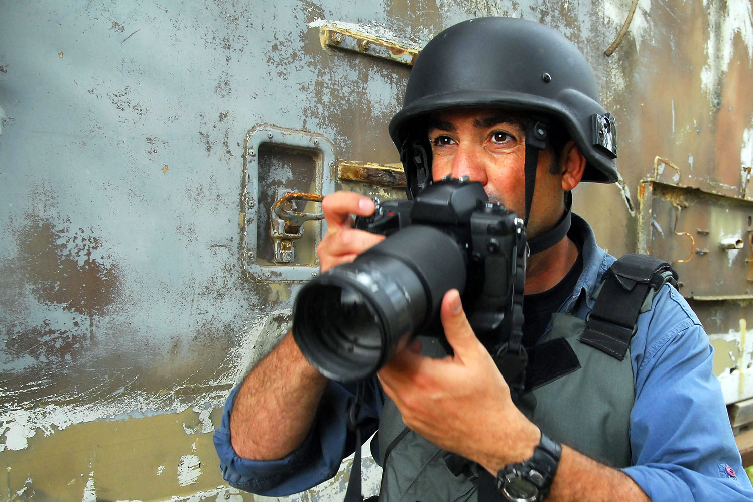 un fotógrafo de guerra