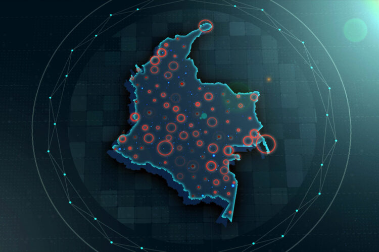 Mapa digital de Colombia