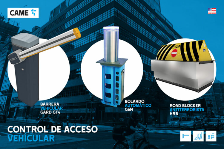 Soluciones de control de acceso vehicular de CAME.