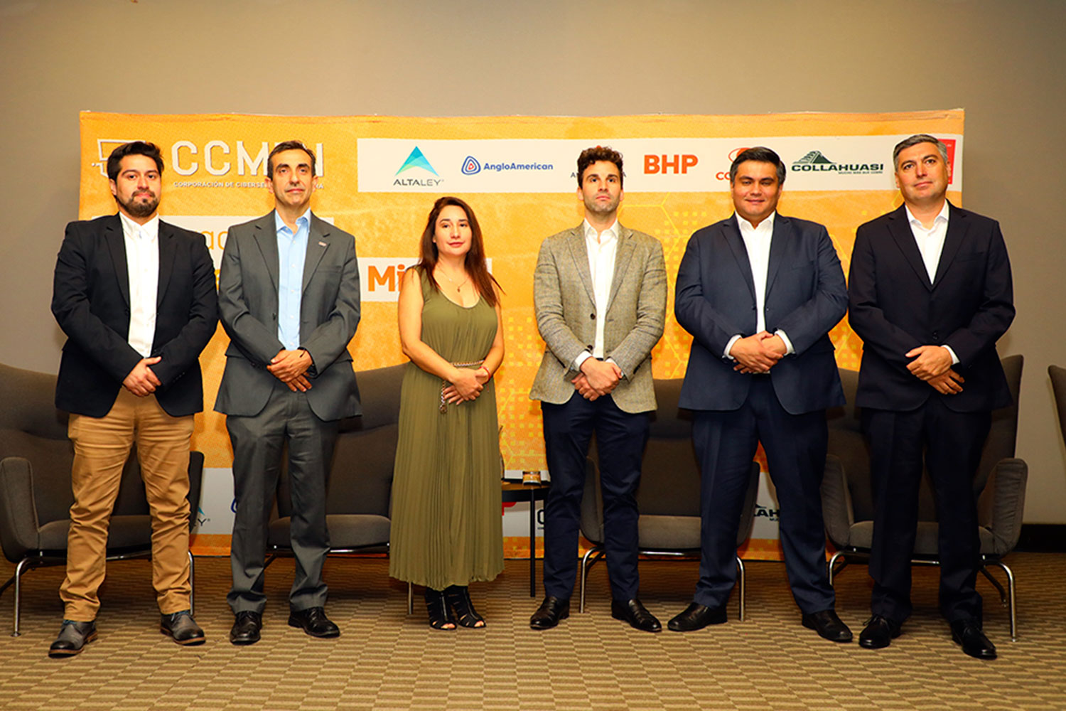 Participantes de los sectores público y privado en la presentación de la Corporación de Ciberseguridad Minera de Chile