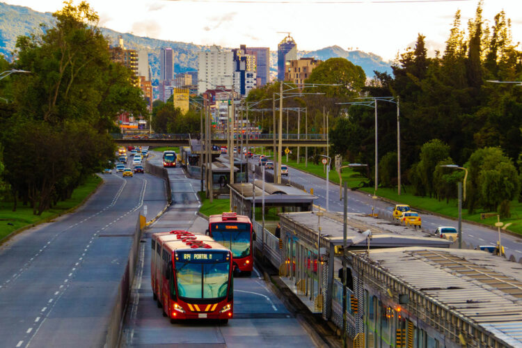 buses de la red TransMilenio de Bogotá