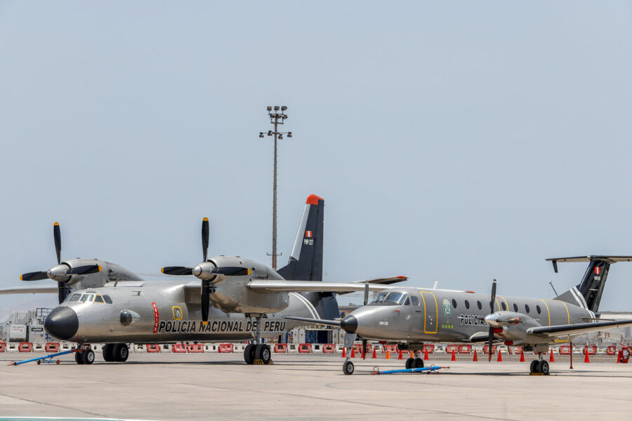 aviones de la Dirección de Aviación Policial del Perú