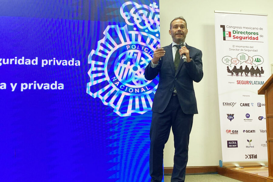 El comisario José Carlos Castillo en el I Congreso Mexicano de Directores de Seguridad