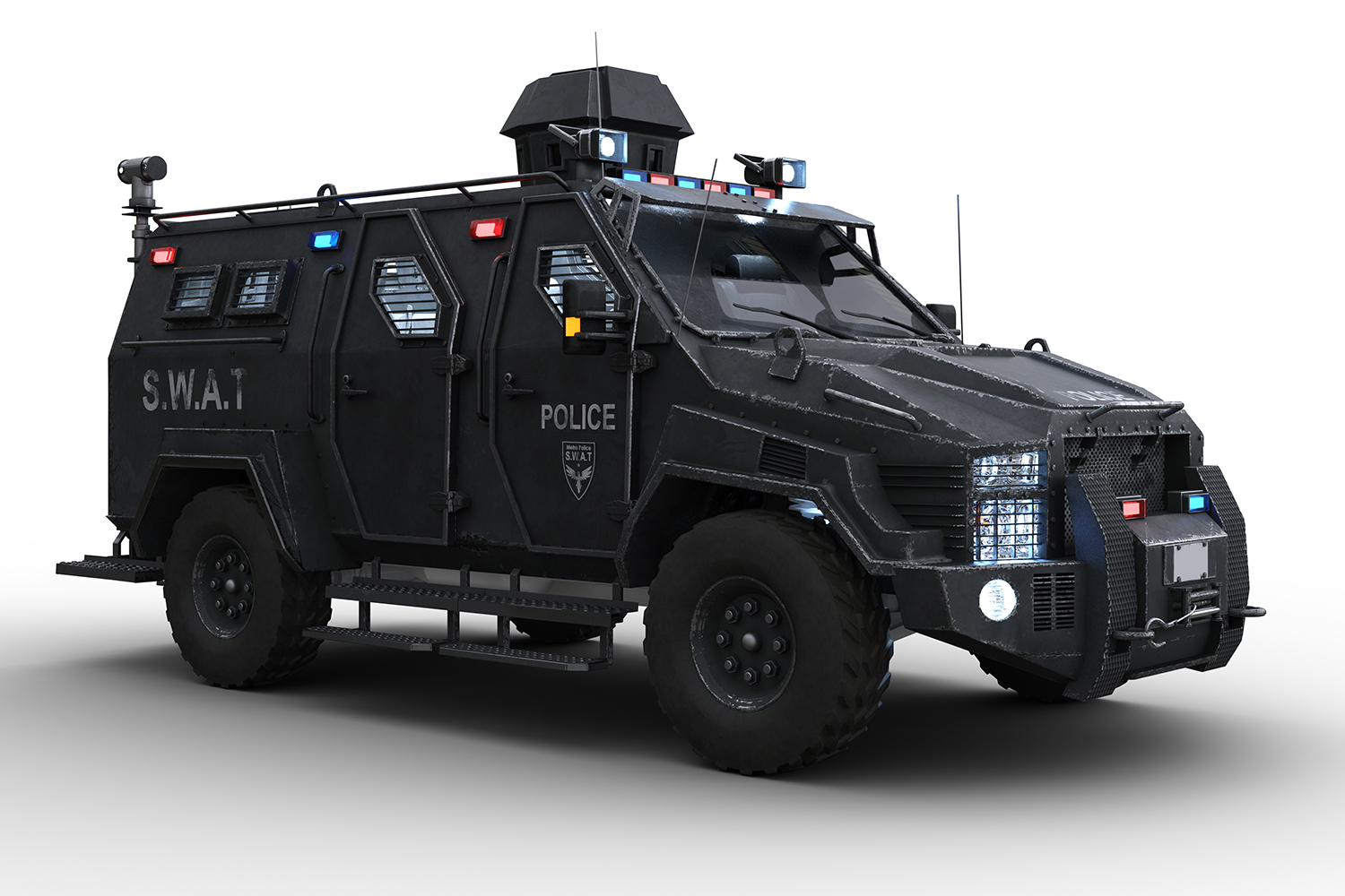 vehículo táctico blindado de un equipo SWAT