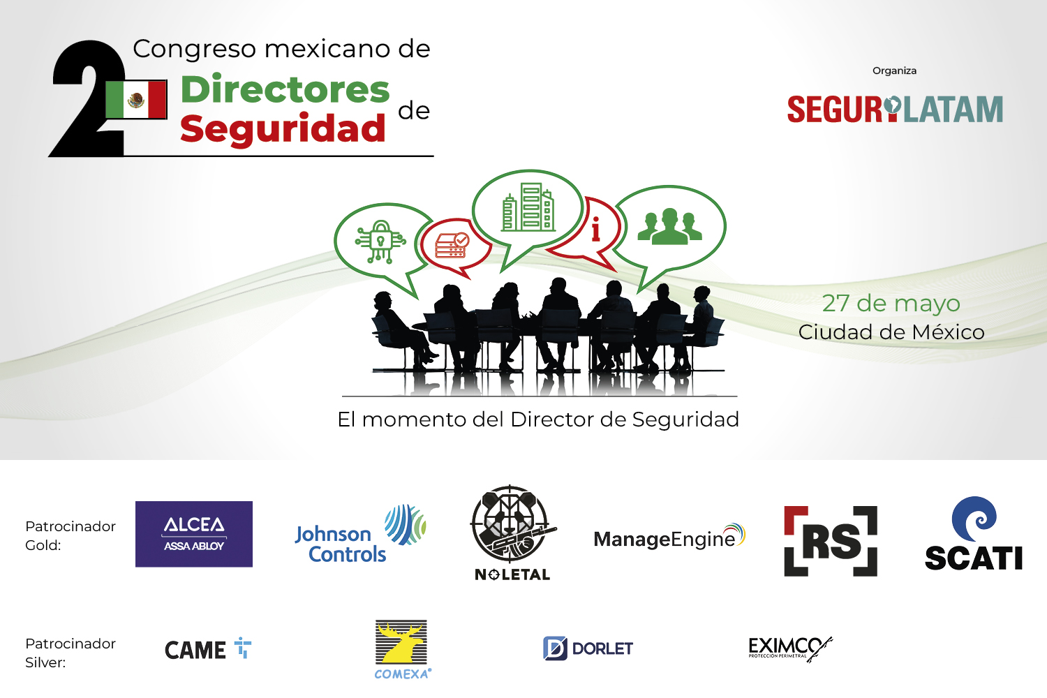Cartel del II Congreso Mexicano de Directores de Seguridad