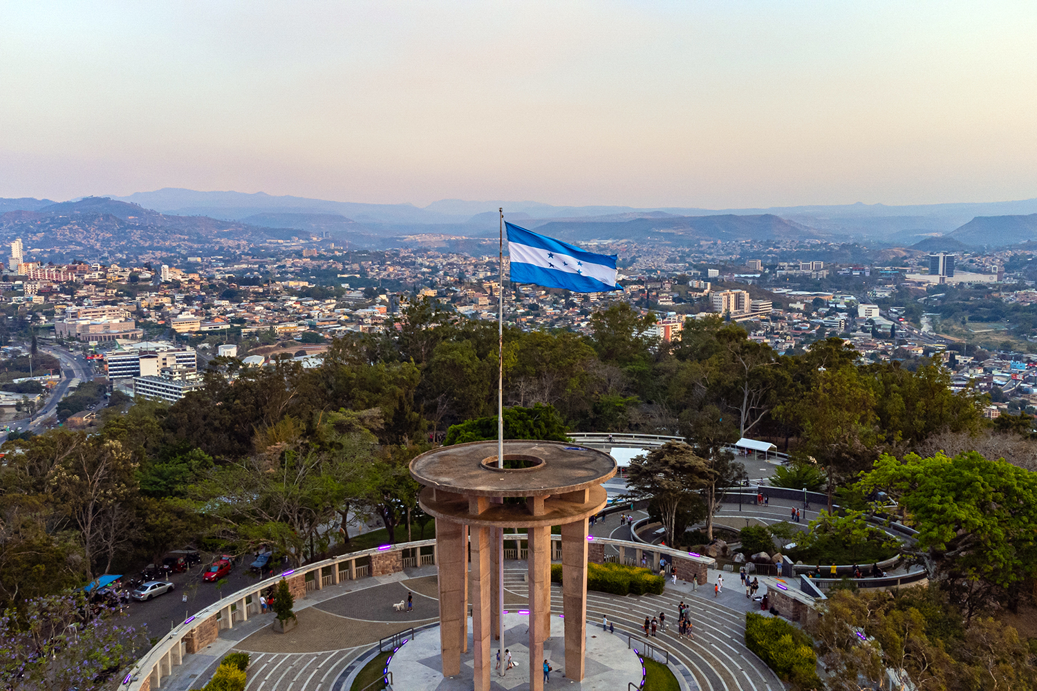 Vista panorámica de la ciudad de Tegucigalpa, capital de Honduras, desde el Parque Cerro Juana Lainez