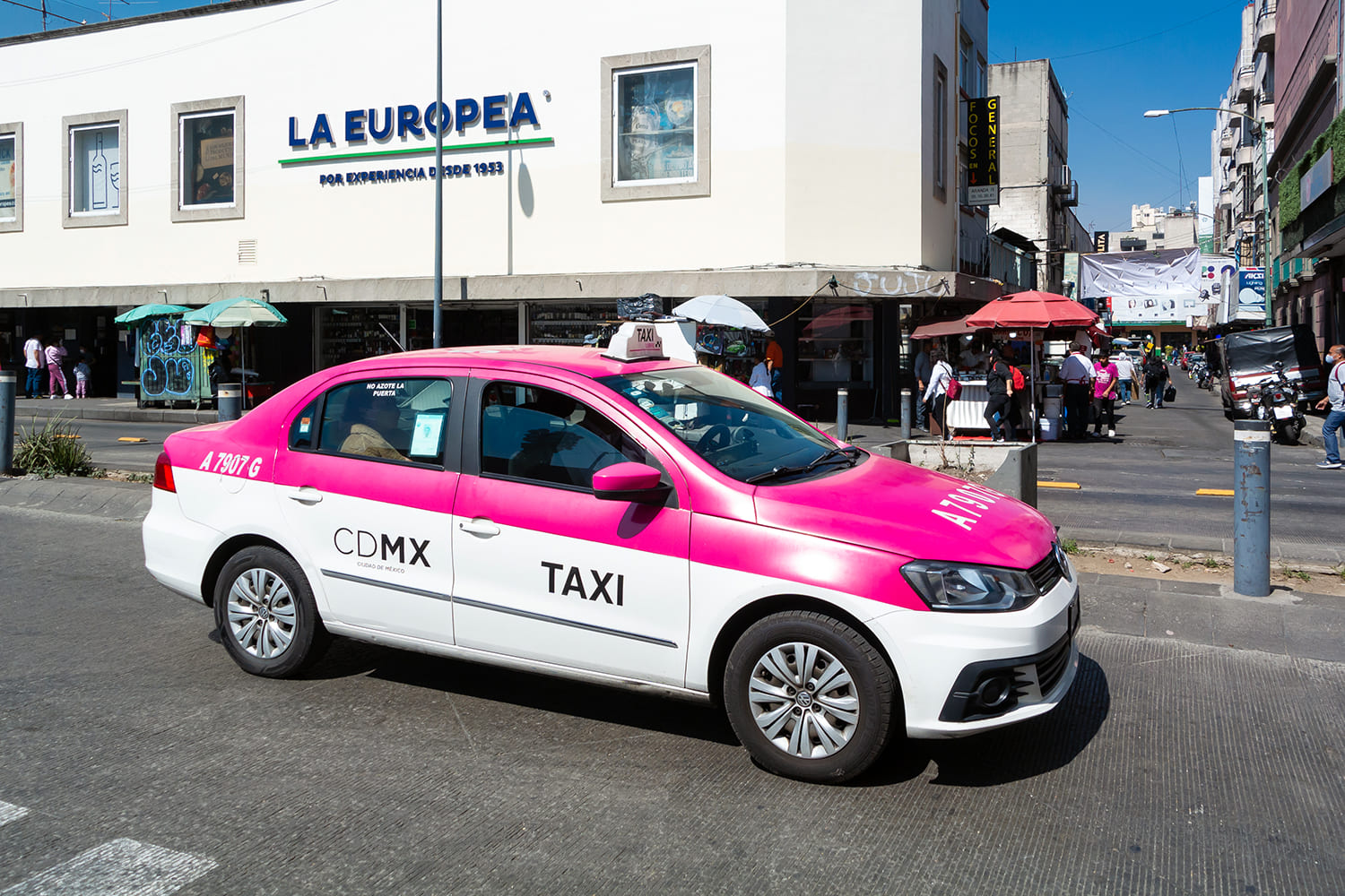 un taxi en la Ciudad de México