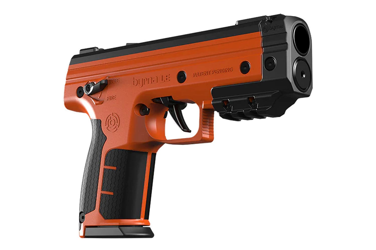 pistola Byrna LE de color naranja