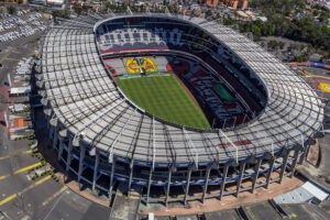 imagen cenital del Estadio Azteca de México