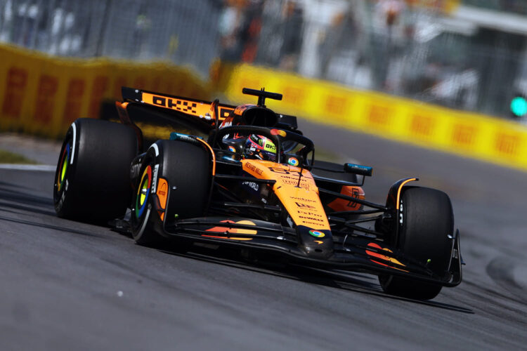 Oscar Piastri pilota su McLaren en el GP de Canadá de Fórmula 1 2025