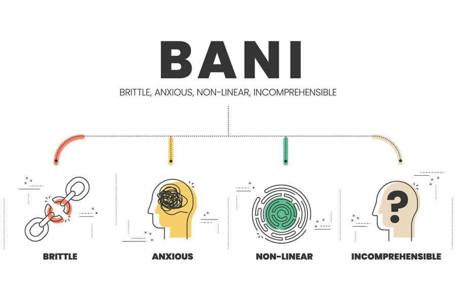 entorno BANI: Brittle, Anxious, Non-Linear e Incomprehensible