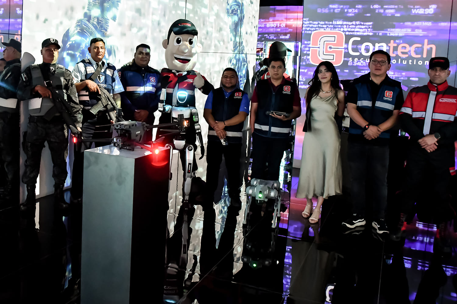 selección de guardias de seguridad de la empresa mexicana Control