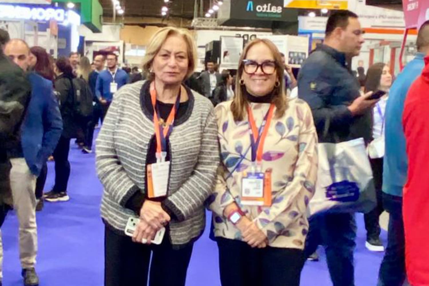 Patricia Acosta y Adriana Márquez, directora general y directora comercial de Pafyc, empresa organizadora de la Feria Internacional de Seguridad ESS+