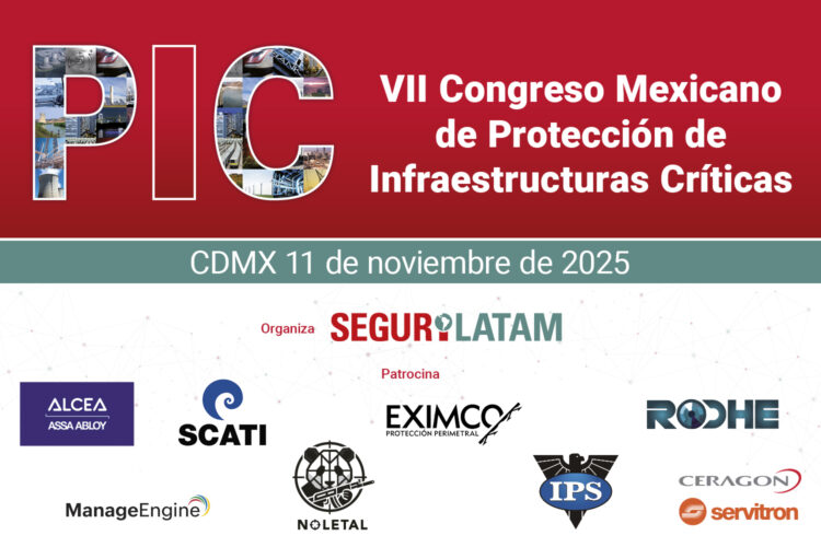 Cartel del VII Congreso Mexicano de Protección de Infraestructuras Críticas