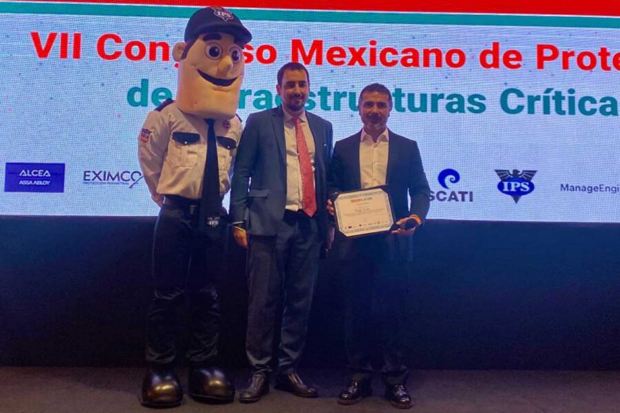 Javier Borredá García, director de ‘Segurilatam’, y Jorge Uribe, director comercial de Grupo IPS, en el VII Congreso Mexicano PIC