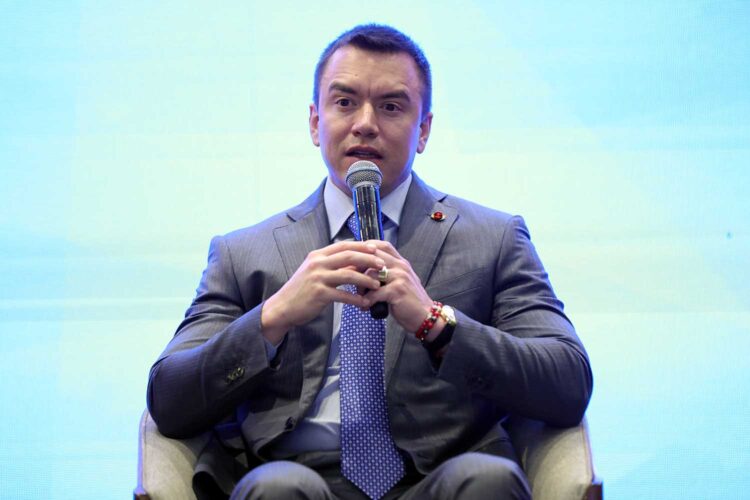 El presidente ecuatoriano, Daniel Noboa.