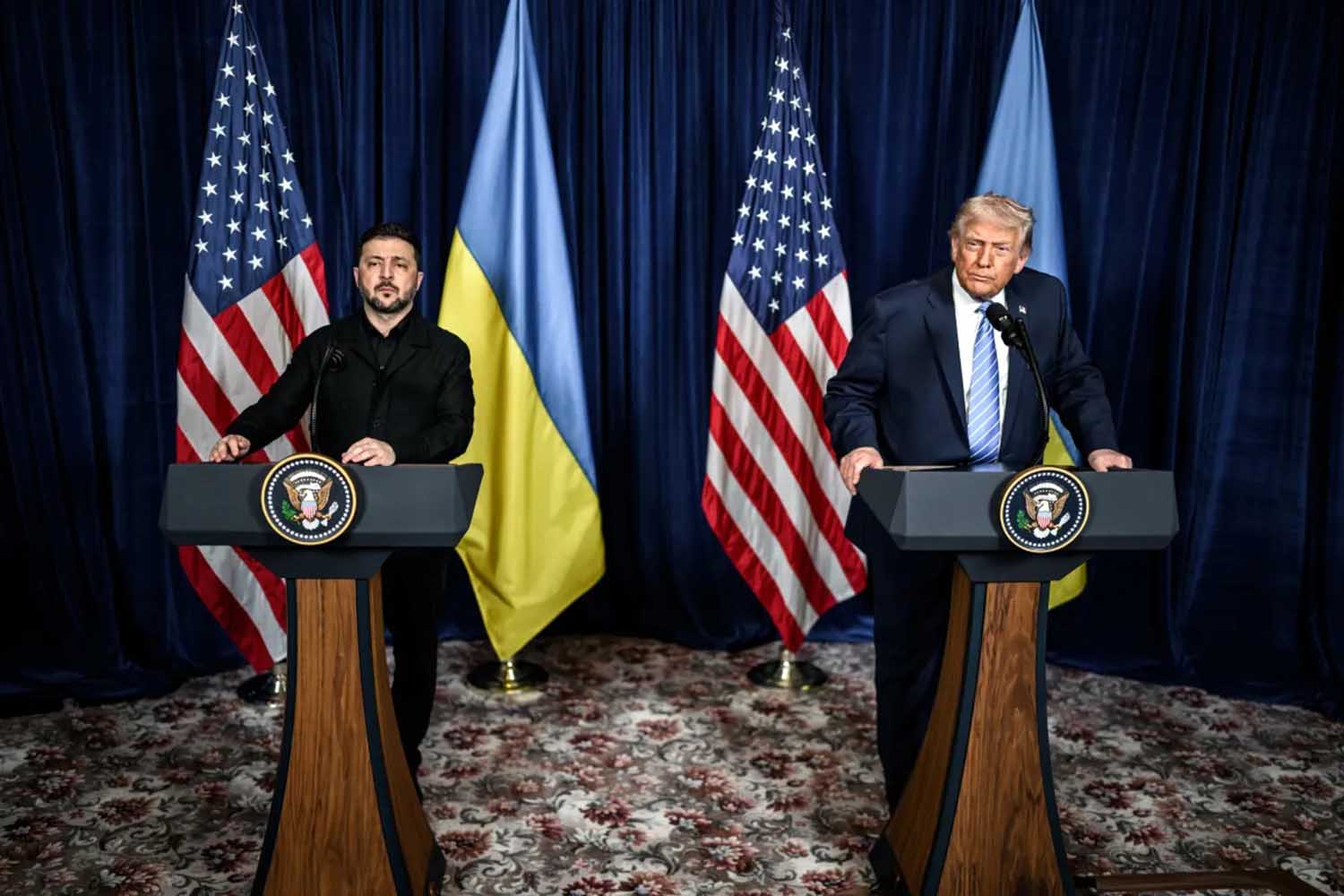 El presidente ucraniano Volodímir Zelenski junto a Donald Trump en una comparecencia en la Casa Blanca