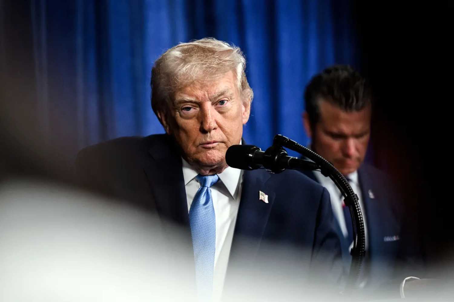 El presidente estadounidense Donald Trump en una rueda de prensa