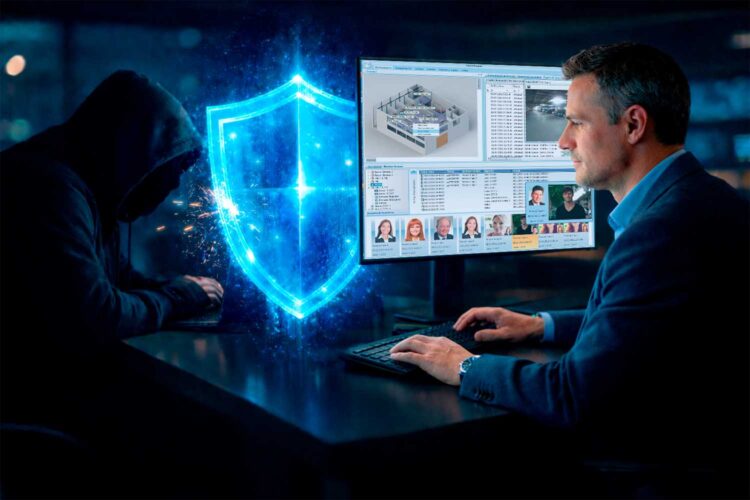 un monitorista de seguridad y un ciberatacante