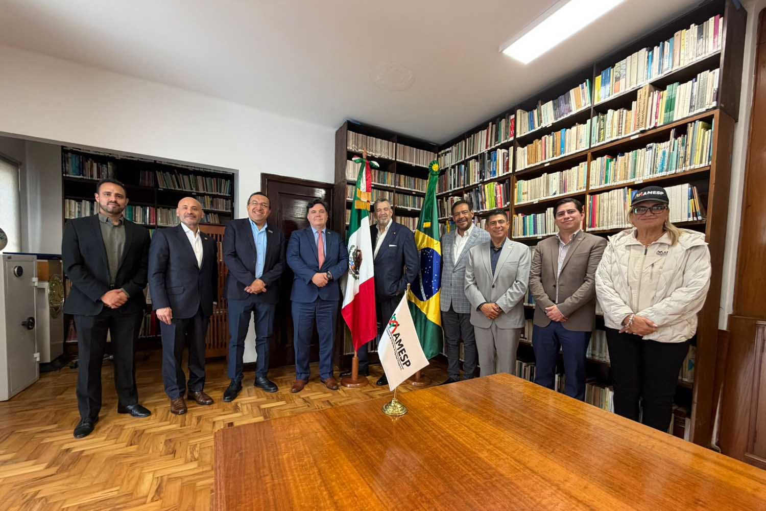delegación de AMESP en el Consulado General de México en São Paulo