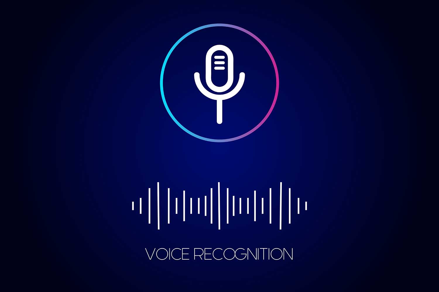icono de un micrófono de reconocimiento de voz
