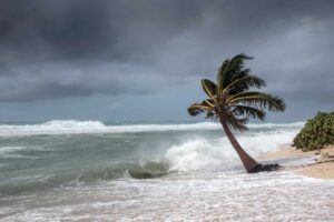 un huracán en Islas Caimán, Caribe